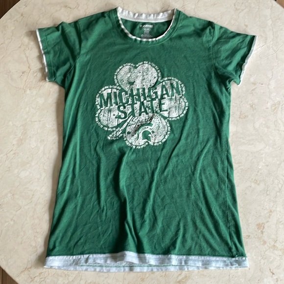 Michigan State University Spartan t shirt girls XL - Picture 2 of 8